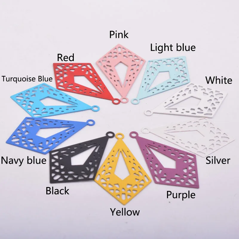 50 Stück AB778 19*32mm Unregelmäßige Charms-Verbinder Passend für DIY-Armbänder, -Halsketten und Schmuckzubehör – Detail 3