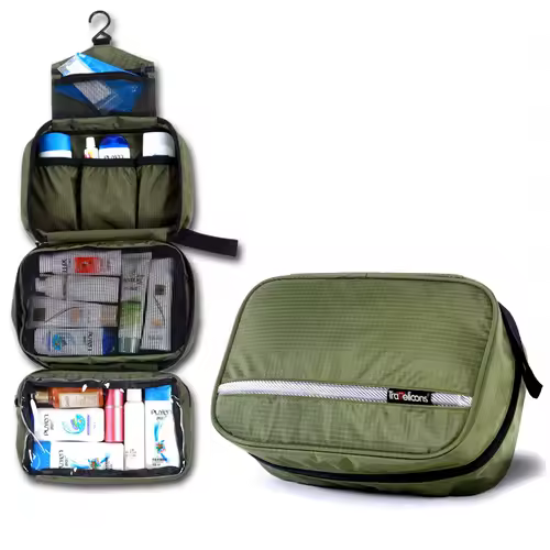 Men Large Waterproof Makeup Bag Male Female Travel Beauty Cosmetic Organizer Case Big Necessaries Make Up Women Toiletry Pouch - Image 9