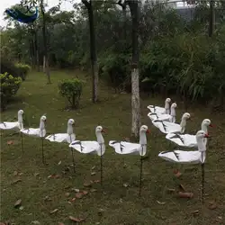 Xilei-Outdoor Hunting Eva Goose Head Tyvek Windsock, Goose Decoys with Ground Stake