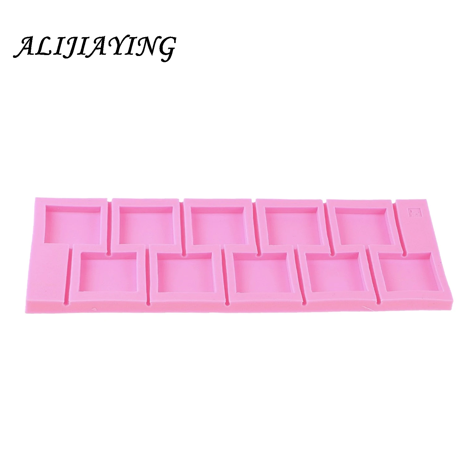 1Pcs 3D Square Lollipop Mold DIY Fondant Cake Round Shaped Silicone Bakeware Kitchen Dining Bar Home Party D0458