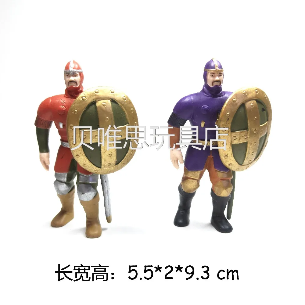 

PVC figure model doll ornaments Takeing shield warrior simulate the soldier character model medieval medieval man