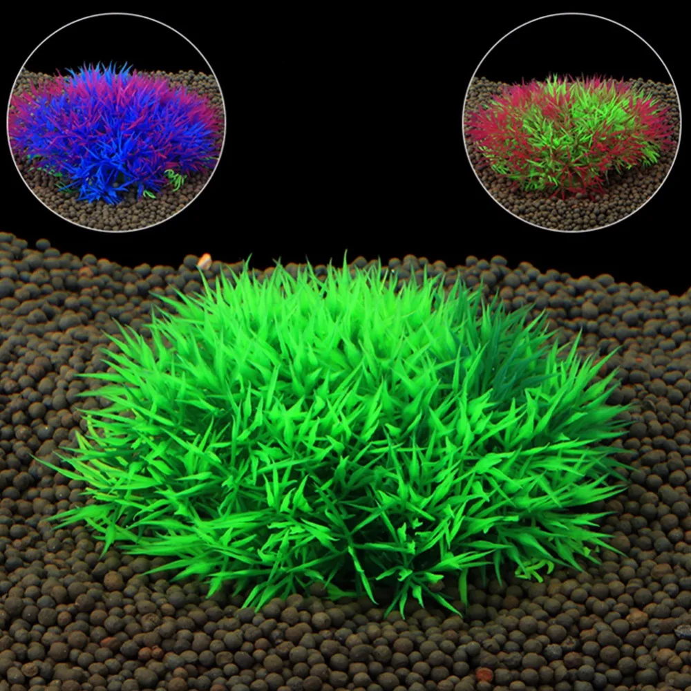 1 Pcs Plastic Aquarium Plants 3 Color Plantas Artificial Wonder Fish Plant Accessories Aquario Ornament Decor