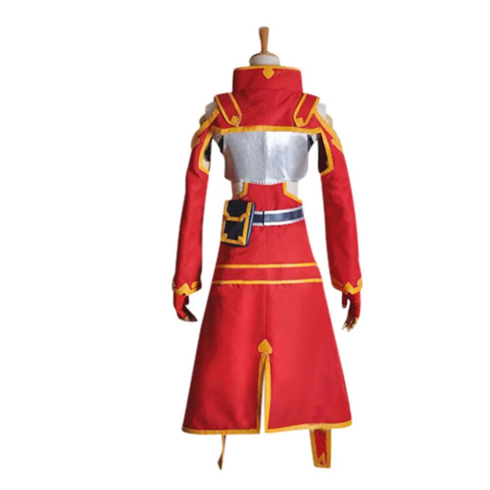 Traje rojo de sílice para Cosplay, Sword Art Online, hecho a medida, conjunto completo, cualquier tamaño, Unisex