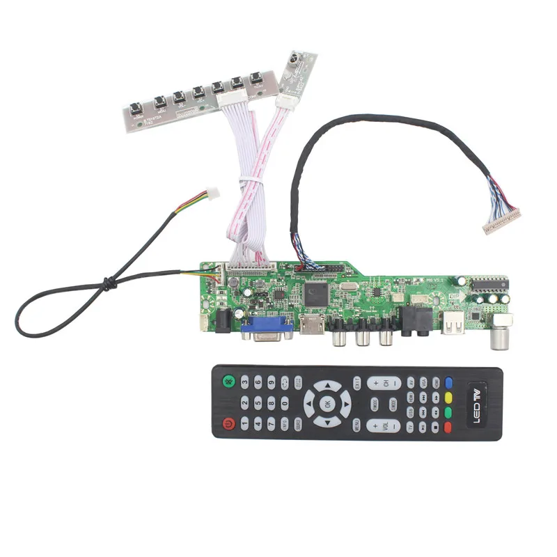 LCD TV controller board with TV AV VGA Audio USB HDMI-Compatible for 12.1 inch pane 800x600 G121SN01 V402 TM121SDSG05 G121STN01