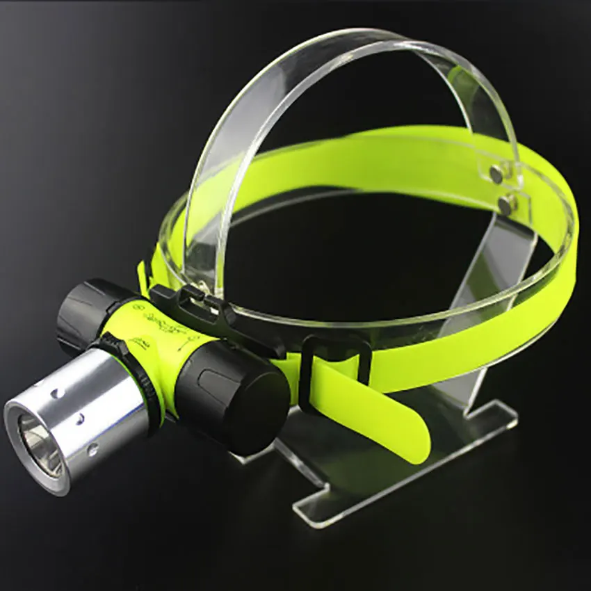 Super Bright LED Light Diving/Swimming Headlamps 10W Waterproof 100-200M Underwater Head Lights Torch Outdoor Lighting 18650/AAA