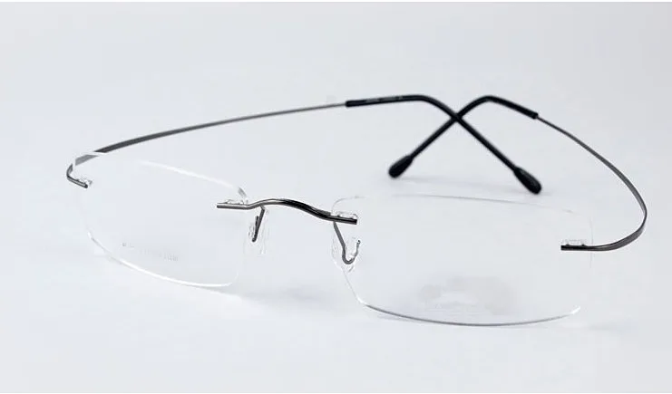 Finished rimless myopia glasses ultra-light memory titanium Nearsighted Glasses short-sighted glasses -1.00 to -6.00