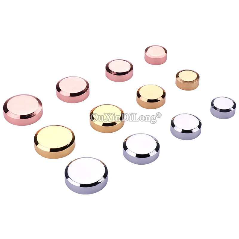 

Express Shipping 500PCS Brass Advertisement Nails Acrylic Billboard Glass Mirror Nails Decorative Screws Covers Gold/Rose Gold