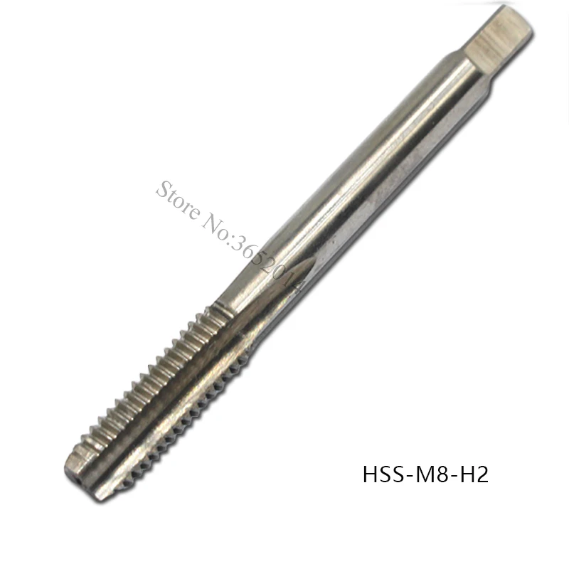 1PCS M6 M8 HSS Tap Straight Flute Machine Tap M6X1 M8X1.25 M8X1 Right Screw Thread Metric Tap Drill Machine Thread Die Tap TOOL