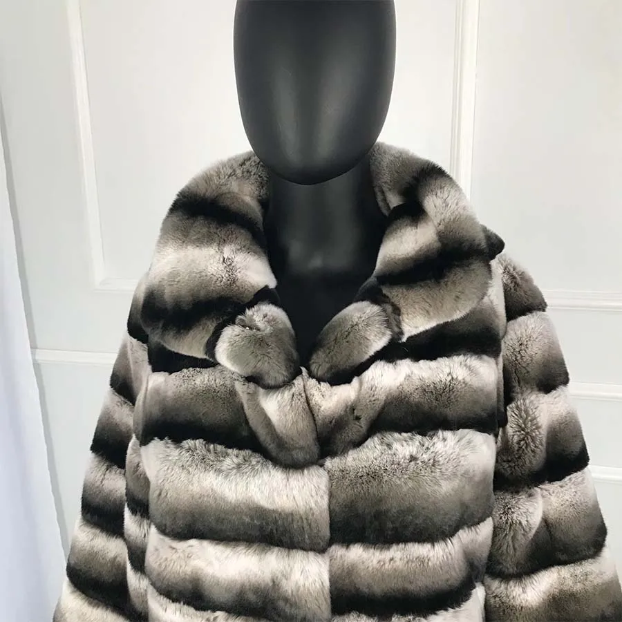 Manteau en fourrure de lapin véritable pour femme, veste d'hiver élégante, manteau à capuche en fourrure véritable naturelle, document Alberchilla, haute qualité