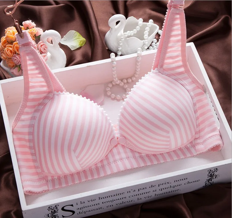 

Maternity Nursing Bra Cotton Front Buckle Thin Stripe Sleep Bras for Breastfeeding Pregnant Women Feeding Bra Undearwear Clothes