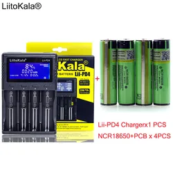 1 sztuk nowy LiitoKala lii-PD4 LCD 3.7V 18650 21700 ładowarka + 4 sztuk ochrony NCR18650B 3400mAh z PCB 3.7V baterie