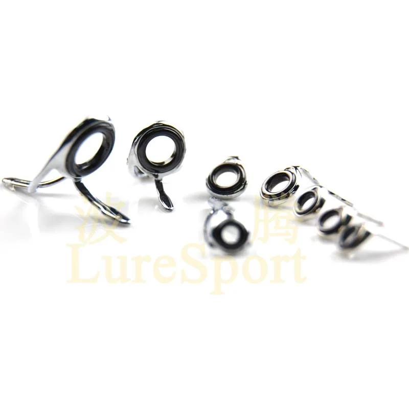 LureSport Top and guide set of Casting Rod 8pcs 9pcs 10pcs guides set Rod Building component Repair fishing pole DIY Accessory