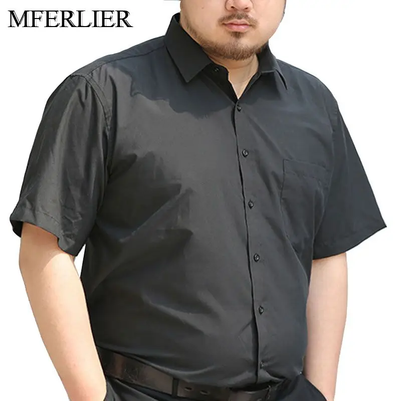 Camisa de manga corta para hombre, camisa masculina de talla grande 7XL, 8XL, 9XL, 10XL, 160kg, de verano, de talla grande