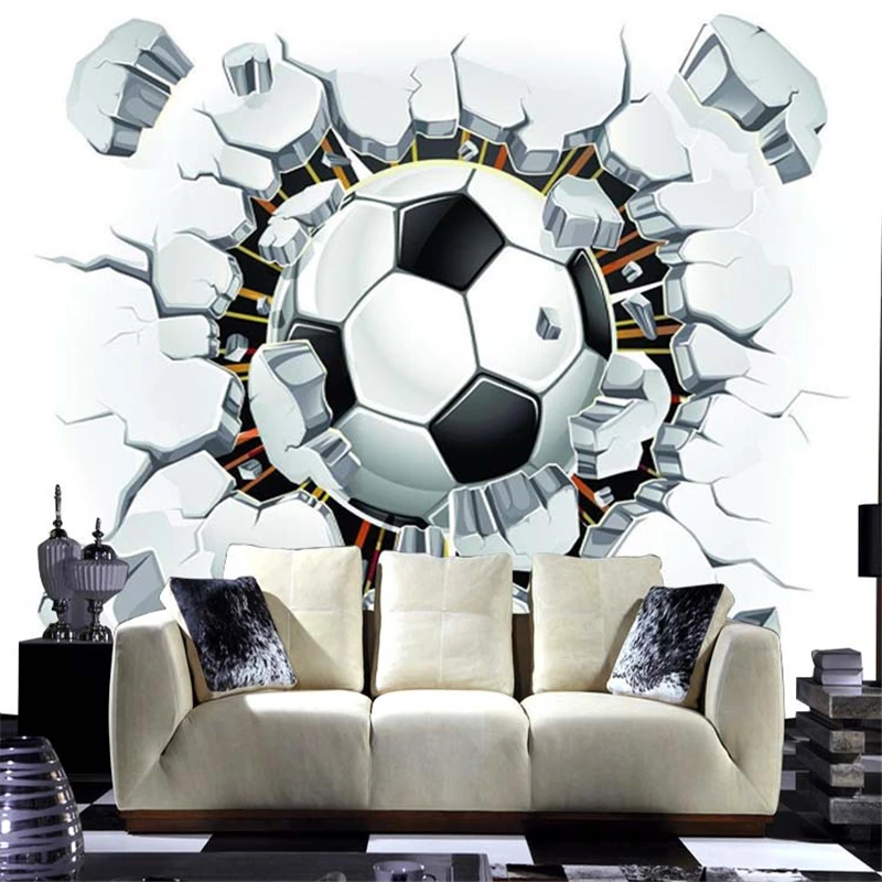 

beibehang wallpaper sport background mural living room sofa bedroom football TV backdrop Custom Size vinyl papel de parede