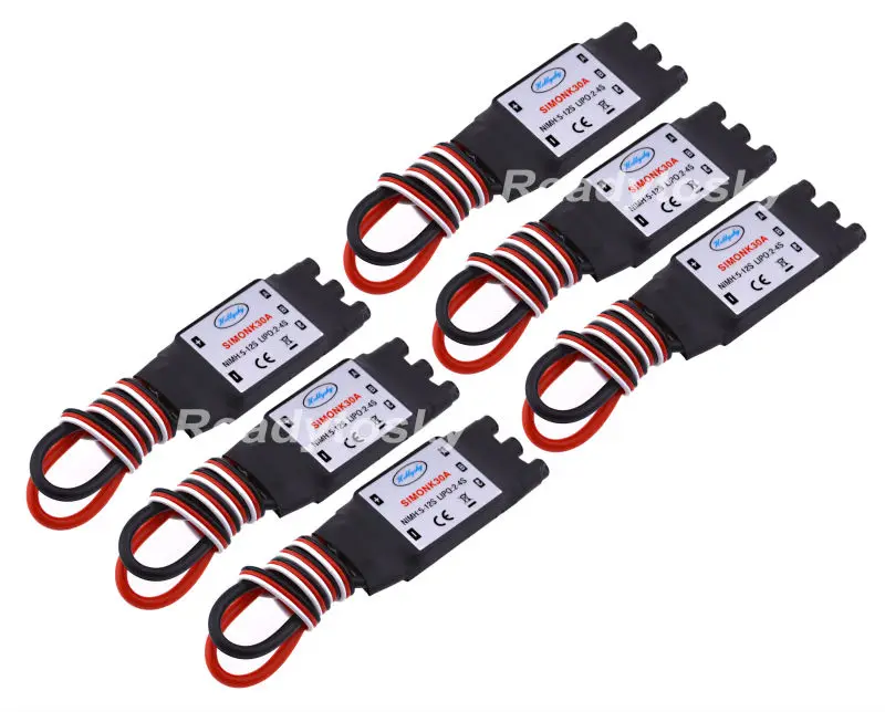 Quadricóptero rc sem escova, 4 unidades/6 unidades/8 unidades, 30a, sige, rc, esc com cd 2a para f450 s500 s550, quadrotor, multicopter