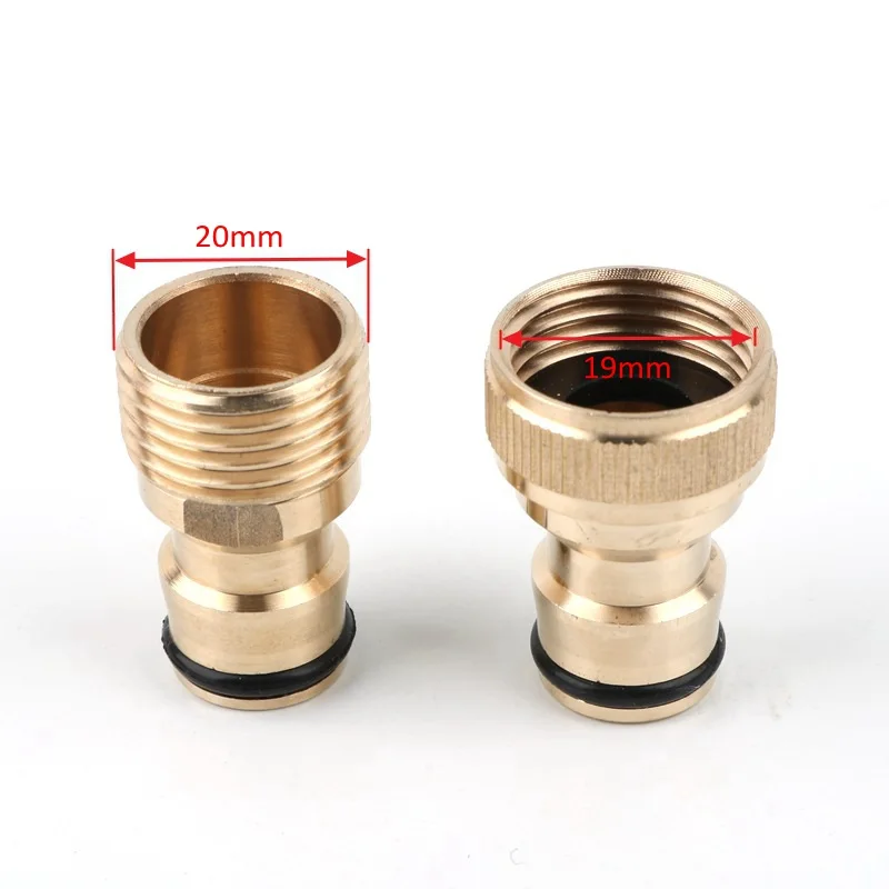 2pcs brass 1/2