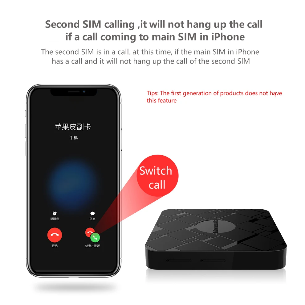 SIMadd pro 3SIM 3 Standby Box 3SIM Activate Online SIM ADD for i Phone 6/7/8/X SIM at home ,No need carry,No roaming