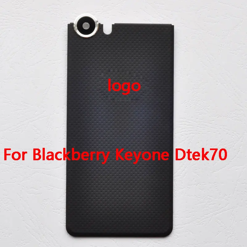 BINYEAE New Plastic Battery Cover For Blackberry Keyone Dtek70 Rear Housing Back Case Dtek70 Replacement Part+Camera Lens+Logo