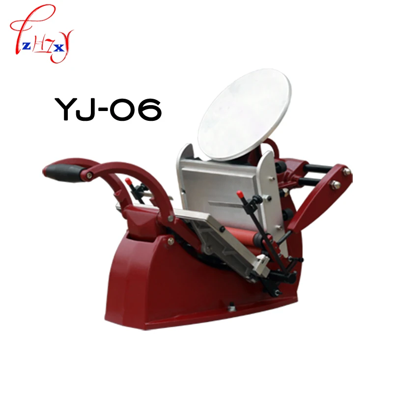 1 قطعة YJ-06 مطبعة حروف يدوية (قرص) مطبعة طباعة بطاقات الأعمال ماكينة طباعة يدوية ملونة