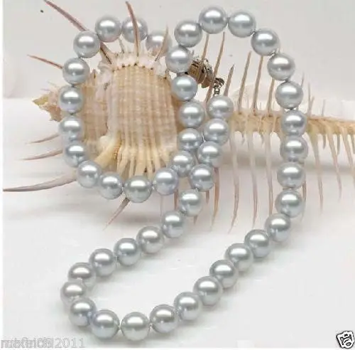 

Rare!7-8MM Gray Cultured Pearl Necklace