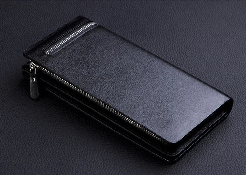 Men Wallet Brand Famous Mens Leather Long Wallet Clutch Male Money Purse ID Card Holder Carteira Masculina