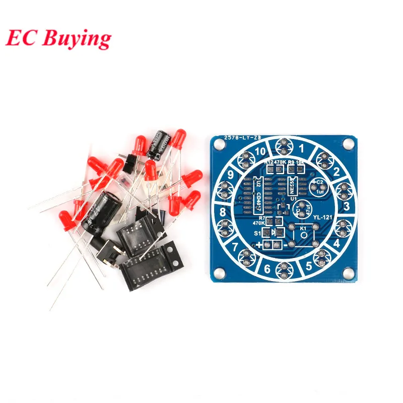 Electronic DIY Kit SMD SMT Components Welding Practice Board Soldering Skill Training Beginner Electronic Kit for Self-Assembly