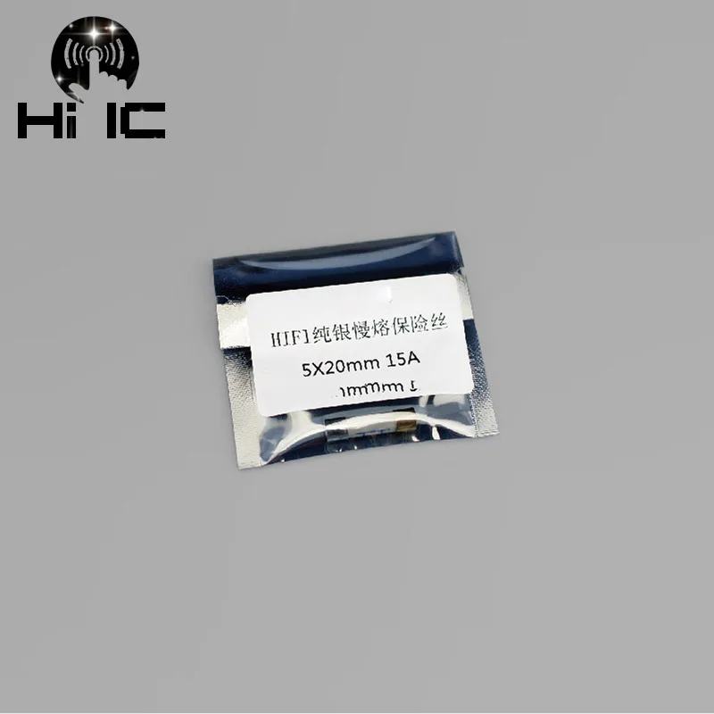 1PCS HIFI 4N Sterling silver Fuse CD Audio Amplifier Tube Amp Fuse 5*20mm 0.5A -15A Electronic Component AudioTube