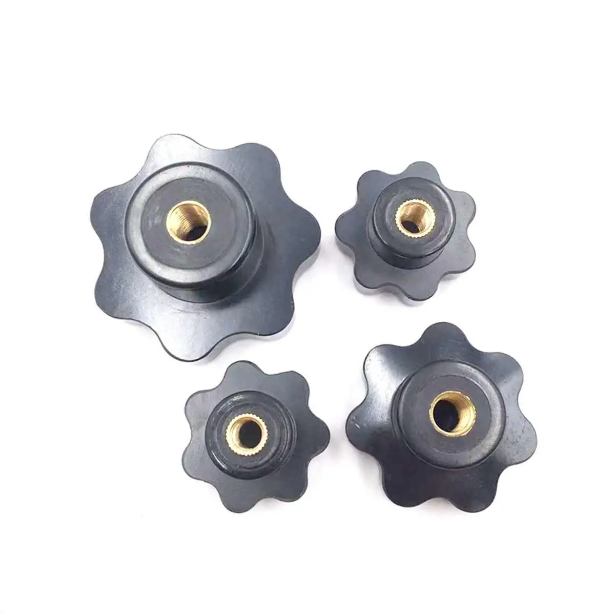 M5x25mm M6x25mm M8x32mm M10x40mm M12x50mm Female Star Shaped Head Clamping Nuts Knob with Hole