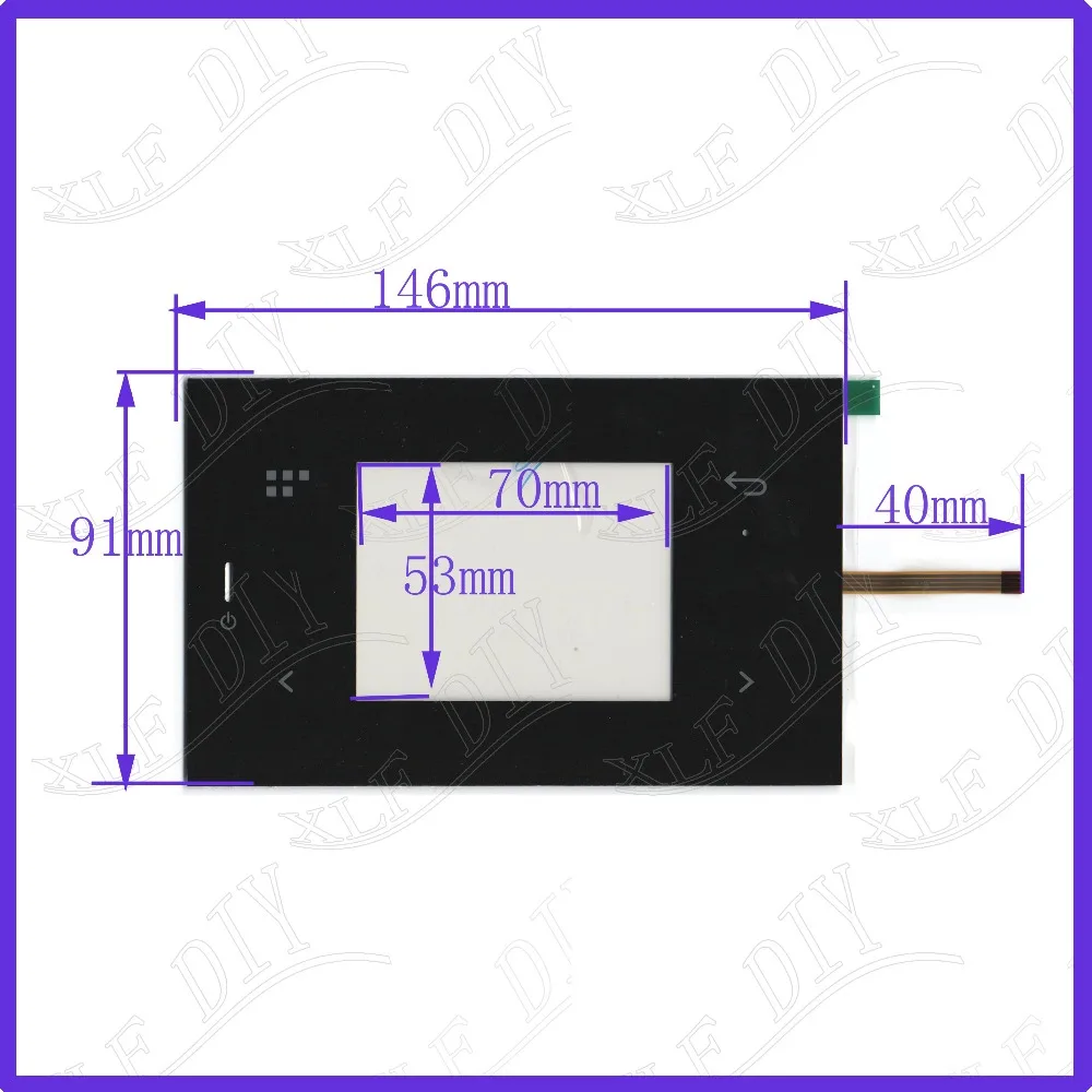 

ZhiYuSun AM 3560 4Wire Resistive TouchScreen Panel Digitizer 146*91mm this is compatible For GPS car