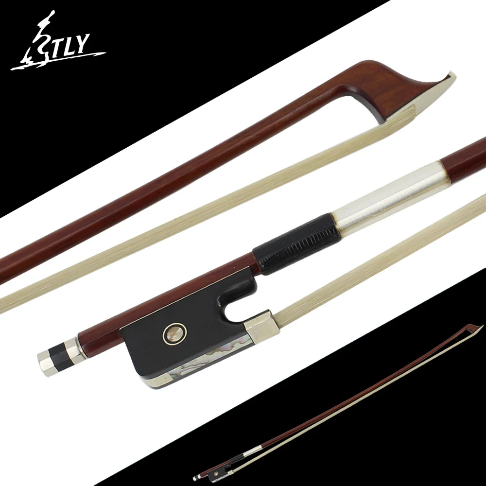 Master Handmade High-density Brazilwood Full Size Cello Bow Professional Cello Parts Fisheye Inlayed Ebony Frog