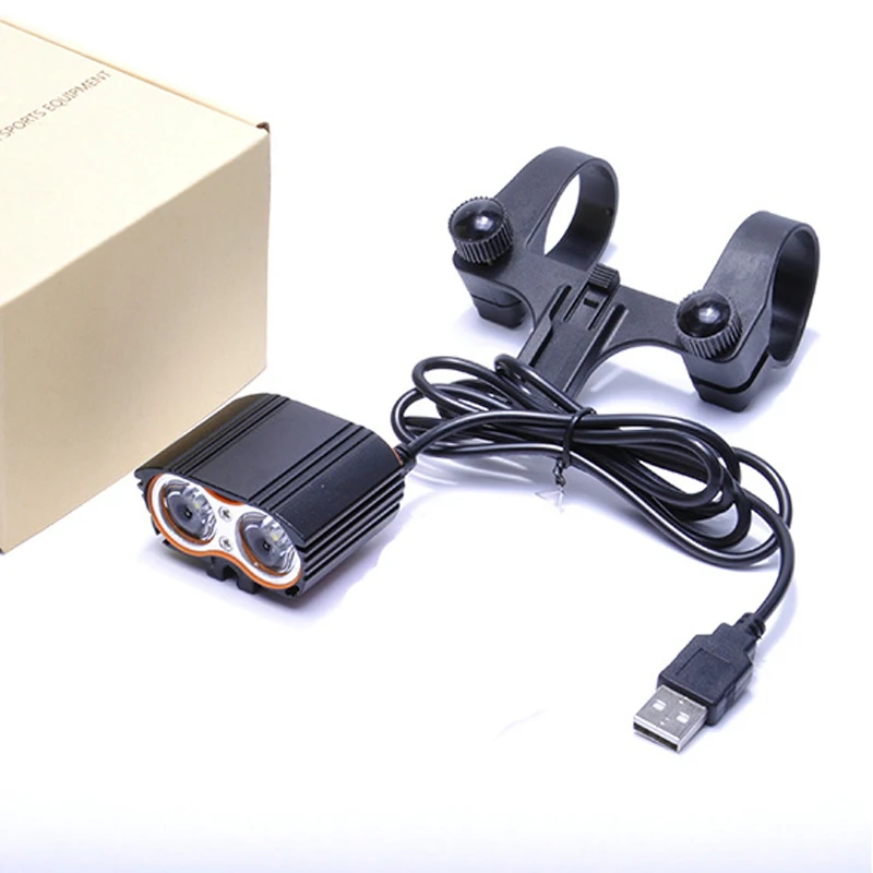 USB Rechargeable Bike Light Bicycle Front Handlebar Headlight