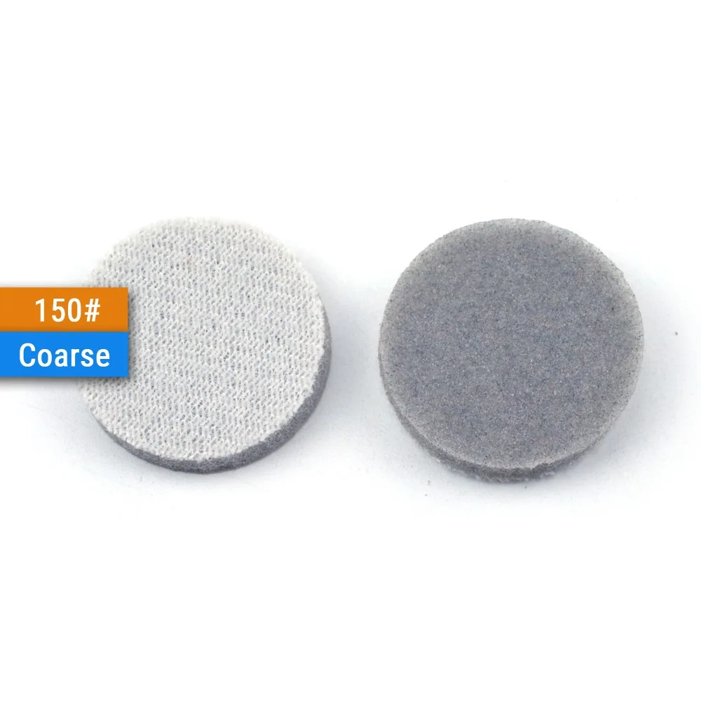 30PCS 1 Inch(25mm) Sponge-Backed Hook&Loop Waterproof Sanding Discs Round Sanding Sponge for Dremel Tools Polishing Accessories