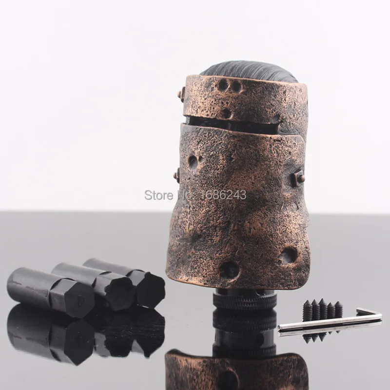 Copper Ned Kelly Helmet Car Truck Manual Stick Gear Shift Knob Lever Shifter New