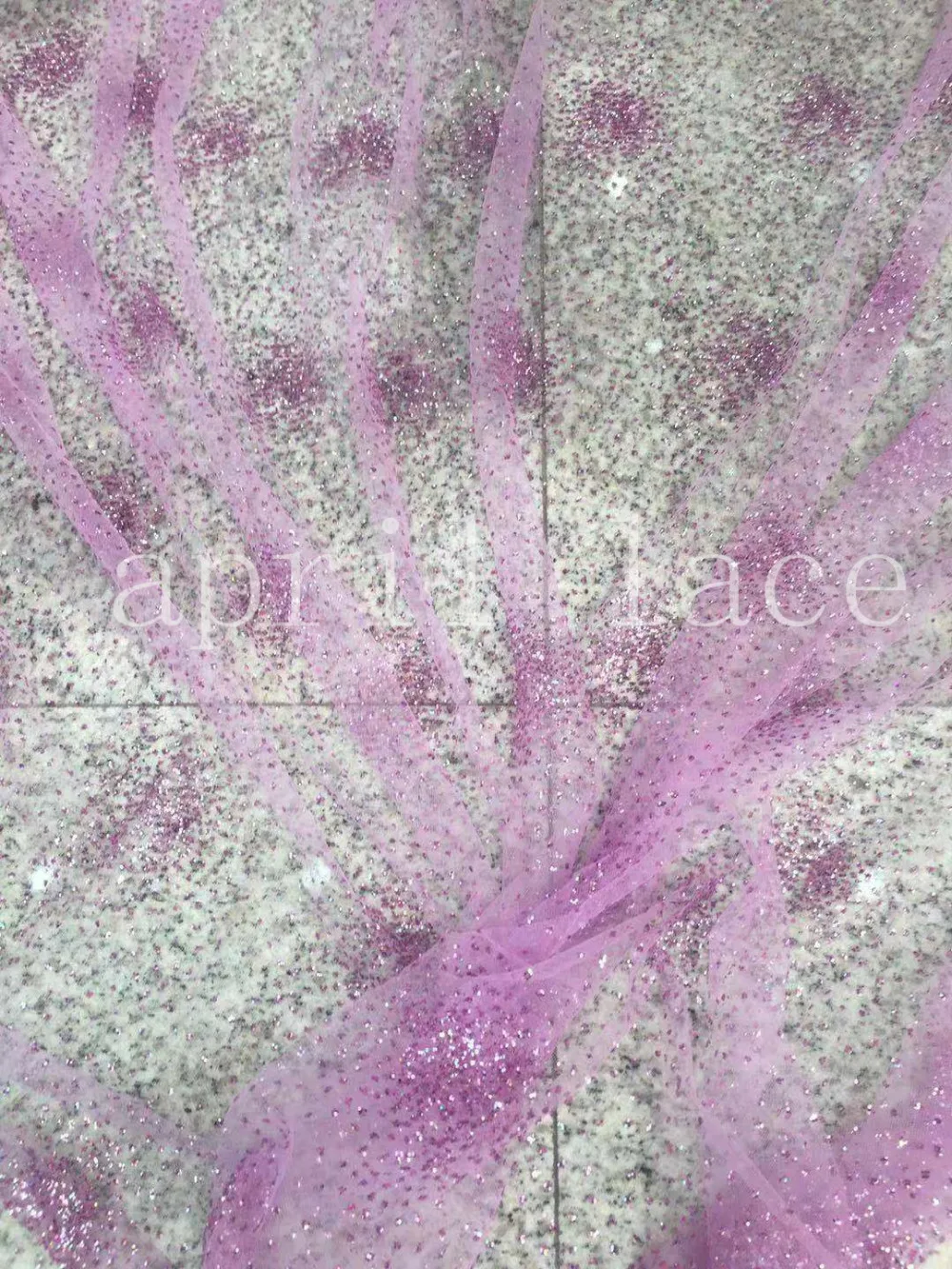 5  yards new dobby  bzh03 color 6 # light purple  mesh tulle lace fabric for sawing wedding dress