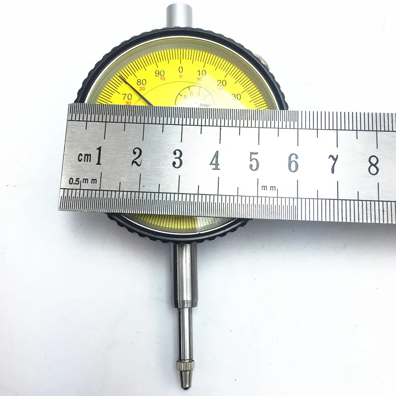 Imagem -04 - Prova de Choque Micron Dial Indicador 01 mm 05 mm 0001 Milímetros Micron Indicador com Jóias à