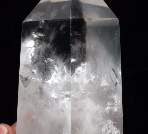 Большой прозрачный Lemurian Seed Quartz, натуральный точечный кластер с кристаллами, грубое Исцеление