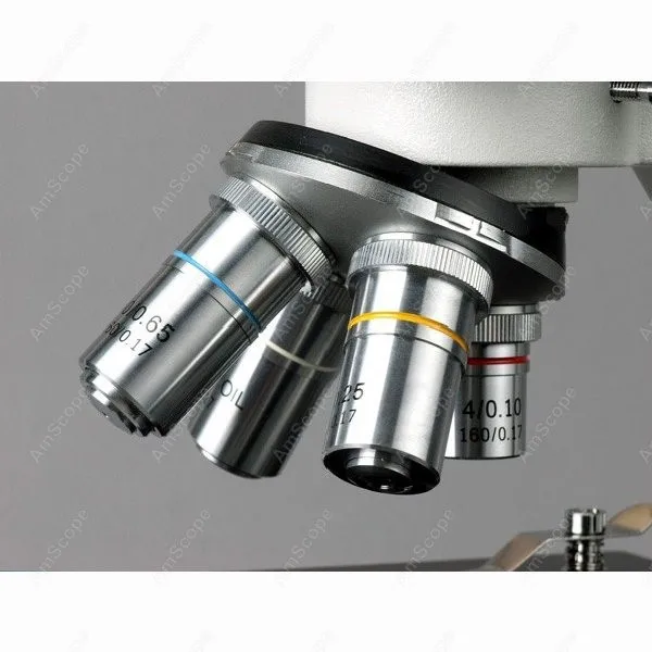 Microscopio compuesto Binocular, suministros de AmScope 40X-1600X, nuevo microscopio compuesto Binocular + CÁMARA DE 5MP