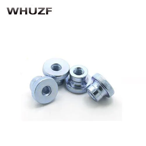 3Pcs-20Pcs M3 M4 M5 M6 M8 M10 Galvanized Nickel Plating Knurled Thumb Nut Hand Tighten Nut 3D Printers Parts Curtain Wall HW142