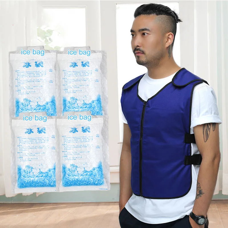 Summer Body Cooling Vest Ice Bag Air conditioning clothing For Outdoor Fishing Kitchen Factory Industry Anti High temperature