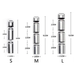 EDC-Boîte de rangement de pilules médicales, conteneur multi-grilles en acier inoxydable scellé, étanche, support de camping en plein air, boîte de voyage