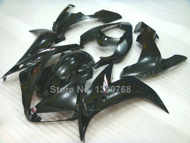 100% fit for Yamaha injection molding YZF R1 04 05 06 black plastic fairings set YZFR1 2004 2005 2006 LV60