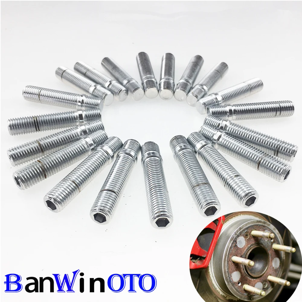 20 pcs/set Extended Wheel Studs Conversion Tall Lug Bolts / Screw Adapter Kit(M12x1.25,M12x1.5,M14x1.25,M14x1.5)