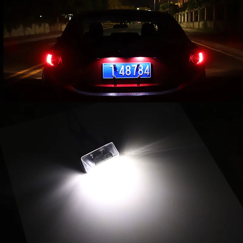 For Citroen C3/C3 II/C3 Picasso/C4 Picasso/C5  II/C6/Berlingo(B9/M49/M59) AUTO /Car Led Number License Plate lamps lights White