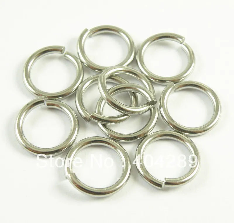 Wholesale 1000pcs 2.0*15mm Solid Stainless Steel DIY Jump Rings,Lobster Clasp Split Rings Jewelry Finding