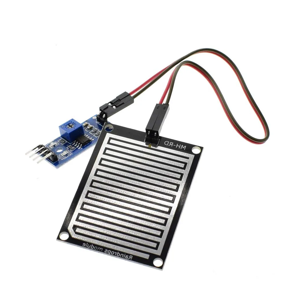 Students use 0-5V Analog output Rain Sensor module