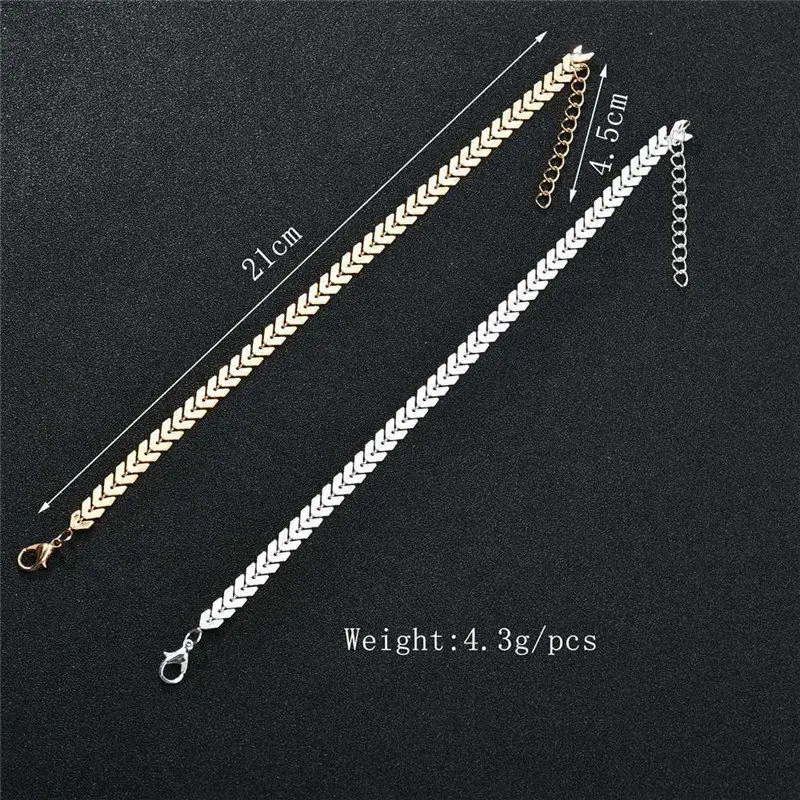 Vintage Arrows Beach Foot Anklet For Women Bohemian Female Anklets Summer Bracelet Foot Jewelry Ankle Chain Beaded