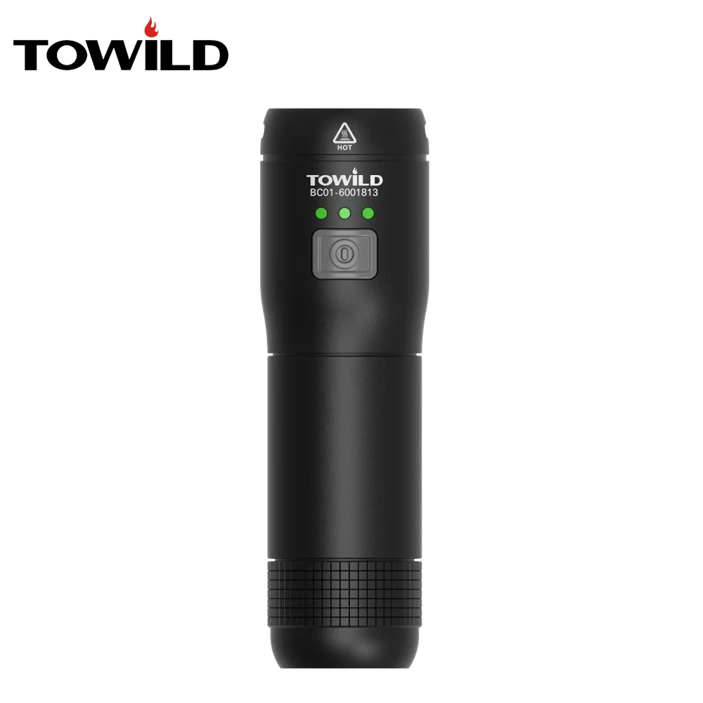 TOWILD Rechargeable Bike Front Handlebar Cycling Led Light Replaceable Battery Flashlight Torch Headlight Bicycle Accessories