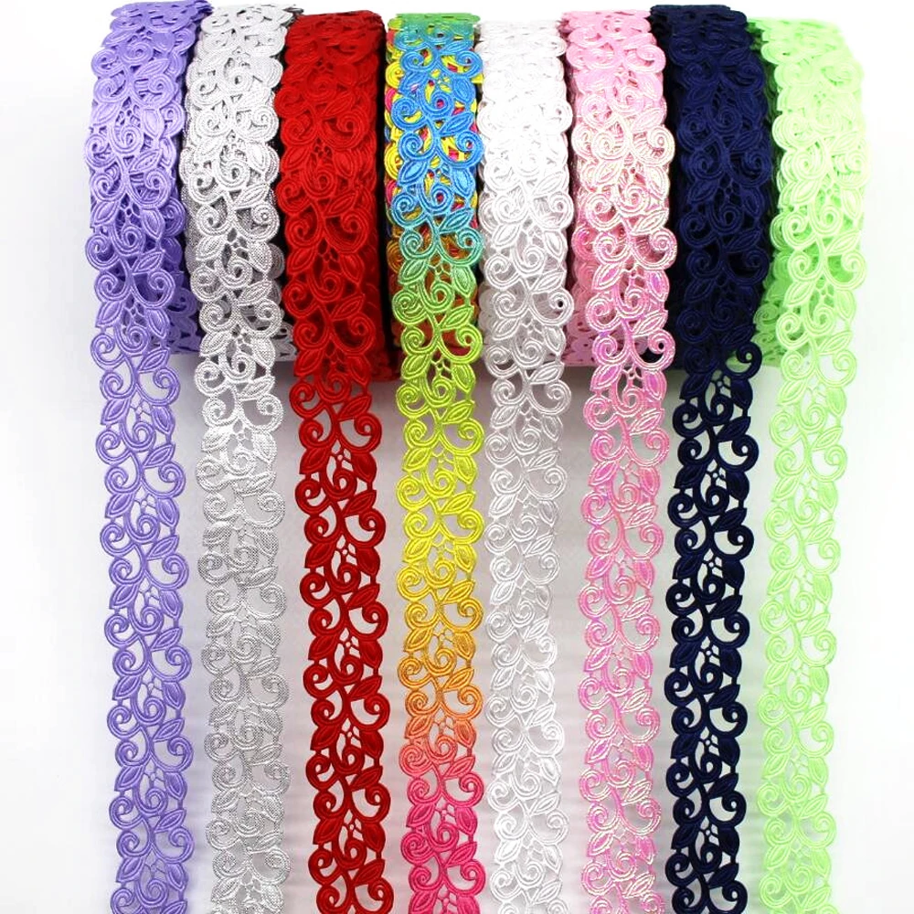 25MM Hollow Ribbon Edge 5Yards 10Yards 20Yards Hair Bows DIY Crafts Handmade Accessories Home Decoration