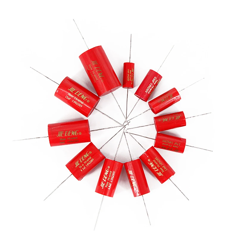 2 uds 1,0 uF-22uF 250V altavoz divisor de frecuencia amplificador filtro cruzado película de polipropileno metalizado condensador sin polaridad