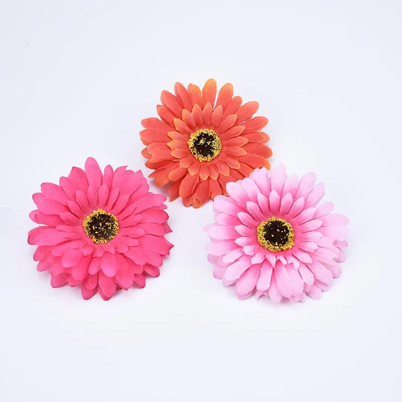 10Cm Cheap Artificial Flowers Christmas Decorations for Home Wedding Diy Gifts Garland Fake Plants Daisy Plastic Silk Gerbera image 6